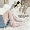 Children's pantyhose, baby spring and autumn, solid color bow jumpsuit, girls' leggings wholesale Specification image